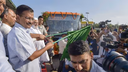 Arvind Kejriwal flags off 1000 hi-tech buses with panic buttons, CCTV cameras