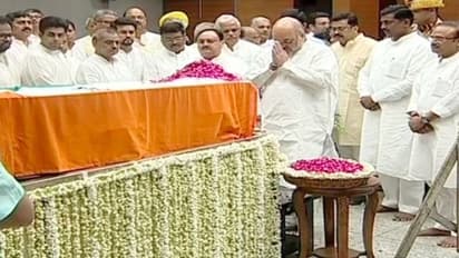 জেটলিকে শেষ শ্রদ্ধা, বিজেপির সদর দফতরে সব সারির রাজনৈতিক নেতারা