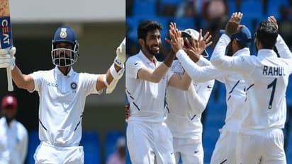 ரஹானே அபார சதம்.. பும்ரா, இஷாந்த் சர்மாவிடம் சரணடைந்த வெஸ்ட் இண்டீஸ்.. இந்திய அணி அபார வெற்றி