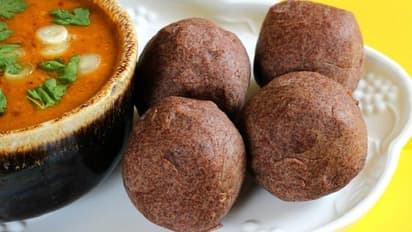 ಮಂಡ್ಯ: 7 ಮುದ್ದೆ ನುಂಗಿ ಮೀಸೆ ತಿರುವಿದ ಮದ್ದೂರಿನ ಸುರೇಶ್‌!