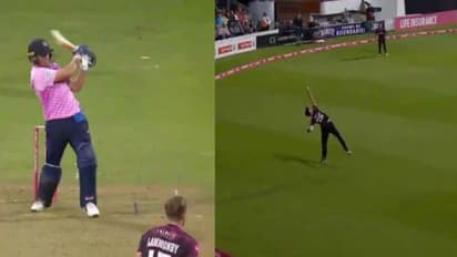 டிவில்லியர்ஸ் பாணியிலயே அவரை வெளியேற்றிய வீரர்.. அபாரமான கேட்ச் வீடியோ