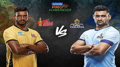 ప్రో కబడ్డి 2019: హోరాహోరీ పోరు...తమిళ్ తలైవాస్ పై తెలుగు టైటాన్స్ విజయం