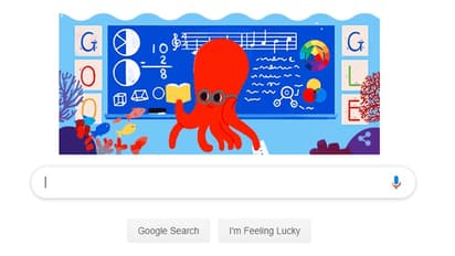 టీచర్స్ డే స్పెషల్... ఆక్టోపస్ తో గూగుల్ డూడుల్