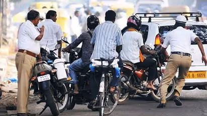 ದಂಡ ಕಟ್ಟು ಎಂದಿದ್ದಕ್ಕೆ ಎಎಸ್ಐಗೆ ಪಂಚ್!