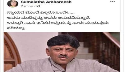 ಅವರು ಮಾಡಿದ್ದನ್ನು ಅನುಭವಿಸ್ತಾರೆ: ಡಿಕೆಶಿಯನ್ನು ಟೀಕಿಸಿದ ನಕಲಿ ಸುಮಲತಾ
