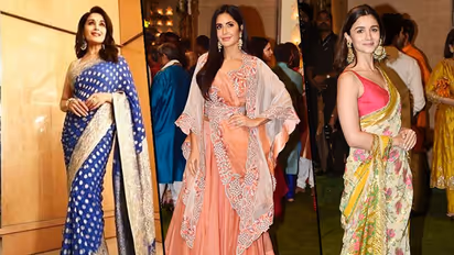 Alia Bhatt to Katrina Kaif: Actresses flaunt sarees this Ganesha Chaturthi (Pictures)