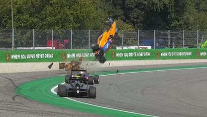 F3ರೇಸ್ನಲ್ಲಿ ಭೀಕರ ಅಪಘಾತ; ಚಿಕಿತ್ಸೆಗೆ ನಡೆದುಕೊಂಡು ತೆರಳಿದ ಚಾಲಕ!