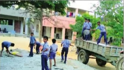 ಮಕ್ಕಳನ್ನೇ ಕಾರ್ಮಿಕರನ್ನಾಗಿ ಮಾಡಿದ ಶಾಲೆ..!