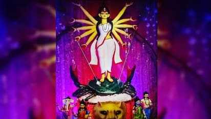 ধরিত্রীকে শস্য শ্যামলা করতেই এবার অরণ্যদেবীর আরাধনায় মগ্ন বাঘাযতীন বি অ্যান্ড সি ব্লক দুর্গোৎসব কমিটি