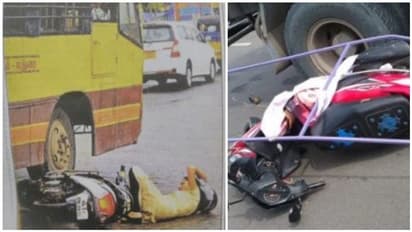 சுப ஸ்ரீ - பேனர் விபத்து போன்றே... மதுரையில் சிக்கிய மற்றொரு இளம்பெண்..! நூலிழையில் உயிர்தப்பிய அதிர்ஷ்டம்..!