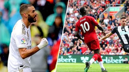 মানের জোড়া গোলে পিছিয়ে থেকে জয় লিভারপুলের, বেঞ্জেমার জোড়া গোলে জয় রিয়ালের