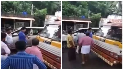 അമിതവേഗതയിൽ പോയ ലോറി ഡ്രൈവറോട് ക്ഷോഭിച്ച് പി കെ ശശി; വീഡിയോ വൈറല്‍