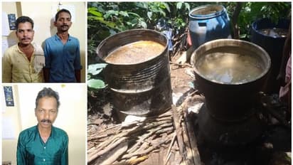 വയനാട്ടില് വ്യാജ വാറ്റ് വേട്ട: പത്ത് ലിറ്റര് ചാരായവും 430 ലിറ്റര് വാഷും പിടികൂടി, മൂന്ന് പേര് അറസ്റ്റില്