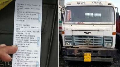 ಲಾರಿ ಚಾಲಕಗೆ 6.5 ಲಕ್ಷ ರು.ದಂಡ: ಹೊಸ ಮೋಟಾರು ಕಾಯ್ದೆ ಜಾರಿಗೆ ಮುನ್ನವೇ ದಂಡ!