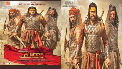 సైరా కొత్త లుక్.. మాస్ మెగాస్టార్ తో ఆ ఇద్దరు.. తమిళ హీరో ట్వీట్!