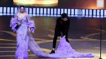 आयुष्मान के भाई ने उठाया रणवीर की पत्नी का गाउन तो एक्ट्रेस ने पंजाबी में कह दी ये बात