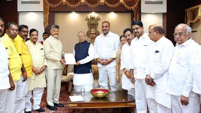 గవర్నర్ బీబీ హరిచందన్ తో చంద్రబాబు భేటీ: కోడెల మరణం, రాజకీయ దాడులపై ఫిర్యాదు