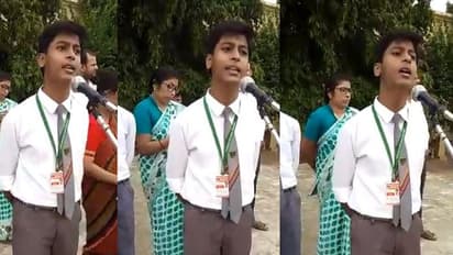 'ഗോഡ്സെയുടെ യുഗത്തിൽ, ഞാൻ ഗാന്ധിയ്ക്കൊപ്പമാണ്!' വാരാണസിയില് വിദ്യാര്ത്ഥിയുടെ ഉഗ്രന് പ്രസംഗം...