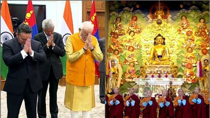 আরও মজবুত আধ্যাত্মিক বন্ধন, দিল্লি থেকেই মঙ্গোলিয়ায় বুদ্ধ-মূর্তি উন্মোচন করলেন মোদী, দেখুন ভিডিও
