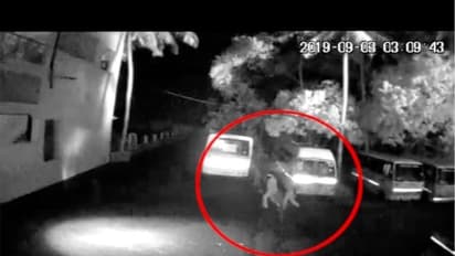 സ്കൂളിൽ ബസ് കത്തിച്ച സംഭവം; സിസിടിവി ദൃശ്യങ്ങൾ പുറത്ത്