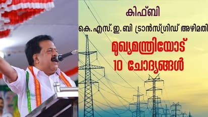 കെഎസ്ഇബി ട്രാൻസ്ഗ്രിഡ് അഴിമതി: മുഖ്യമന്ത്രിയോട് 10 ചോദ്യങ്ങളുമായി ചെന്നിത്തല