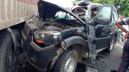 বিরাট দুর্ঘটনার কবলে প্রাক্তন কেন্দ্রীয় মন্ত্রীর কনভয়, ঘটনাস্থলে মৃত ২, ৩ জনের অবস্থা আশঙ্কাজনক