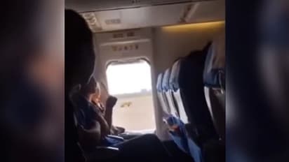 ಗಾಳಿ ಬರಲೆಂದು ವಿಮಾನದ ತುರ್ತು ಬಾಗಿಲನ್ನೇ ತೆರೆದಳು!