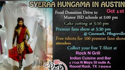 సైరా రిలీజ్: యూఎస్ లో మెగా ఫ్యాన్స్ హంగామా