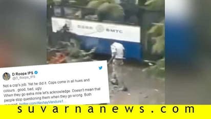 ಅಸಲಿ ಹೀರೋ: ಟ್ರಾಫಿಕ್ ಕ್ಲಿಯರ್ ಮಾಡಲು ಹಾರೆ ಹಿಡಿದ ಪೊಲೀಸ್ ದೇಶದಾದ್ಯಂತ ಫೇಮಸ್!