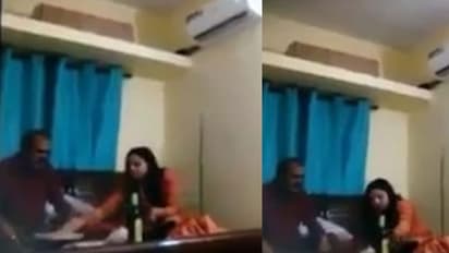 கையில சரக்கு... படுக்கையில பொண்ணு... வீடியோ வெளியிட்டது யார்..? வெளியானது பரபரப்பு தகவல்..?