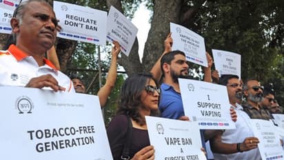 ഇ-സിഗരറ്റ് നിരോധിച്ചതിനെതിരെ രാജ്യവ്യാപകമായി പ്രതിഷേധം