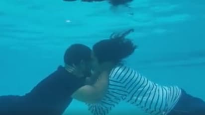 വെള്ളത്തിനടിയിലെ റൊമാന്സ്; ഹൃദയം കീഴടക്കിയ വിവാഹ വീഡിയോ കാണാം