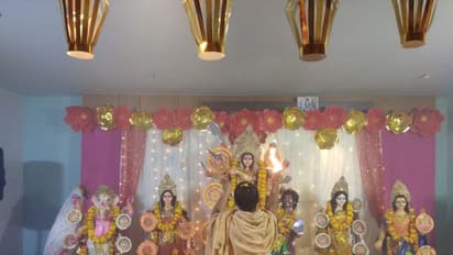 বেঙ্গালুরুর অর্কিড অ্যাপার্টমেন্টে এখন পুজোর আমেজ