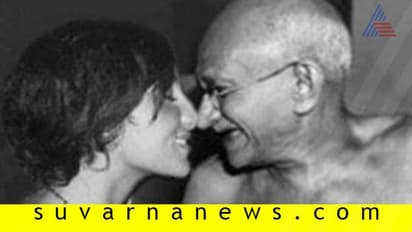 Fact check: ಈ ಮಹಿಳೆ ಜೊತೆ ಗಾಂಧೀಜಿ ಏನು ಮಾಡುತ್ತಿದ್ದಾರೆ?