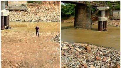 പാലം നിര്മ്മാണത്തിന് കോണ്ക്രീറ്റ് മാലിന്യങ്ങള് പുഴയില് തള്ളുന്നു; പ്രതിഷേധം
