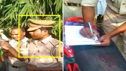 ಹೆಲ್ಮೆಟ್ ಹಾಕದ ಪೊಲೀಸ್: ಊರ ಜನರ ಮುಂದೆ ಮಾನ ಉಡೀಸ್!