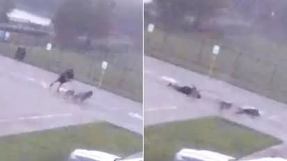 തെരുവിലൂടെ നടന്നുപോകുന്നയാള്ക്ക് മിന്നലേറ്റു, പിന്നീട് സംഭവിച്ചത്...