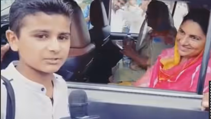 Haryana’s junior 'journalist' Goldy Goyat poses hard hitting questions to election candidates, wins hearts