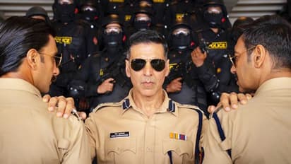 Sooryavanshi: Akshay Kumar poses with 'desi avengers' Ajay Devgn, Ranveer Singh