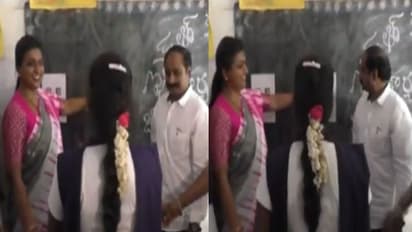 డాక్టర్ అవతారం ఎత్తిన ఎమ్మెల్యే రోజా: వైద్యపరీక్షల కోసం ఎగబడ్డ విద్యార్థులు