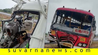 ಬೆಂಗಳೂರಿನಿಂದ ತೆರಳುತ್ತಿದ್ದ KSRTC-ಟಾಟಾ ಏಸ್ ನಡುವೆ ಭೀಕರ ಅಪಘಾತ