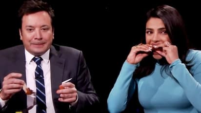 Priyanka Chopra's hot wings challenge with Jimmy Fallon leaves her in tears (Video)