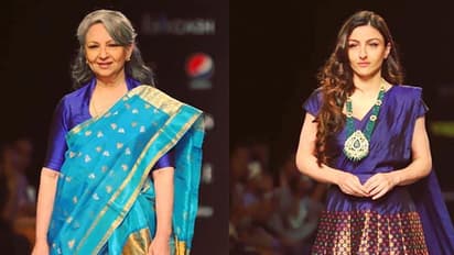 Lotus Make-up India Fashion Week: Sharmila Tagore, Soha Ali Khan walk for Sanjukta Dutta