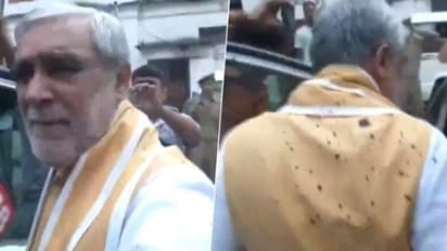 Patna: Ink thrown at Union minister Ashwini Choubey, slams it as act of criminal-minded public