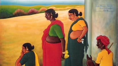 బస్సుకోసంవేచి చూపు : కాపు రాజయ్య చిత్రం