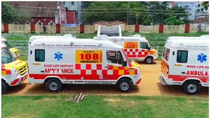 മുന്നറിയിപ്പില്ലാതെ 108 ആംബുലന്സ് ജീവനക്കാരുടെ മിന്നല് പണിമുടക്ക്