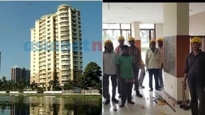 മരടിലെ ഫ്ലാറ്റ് പൊളിക്കല്‍ നടപടി തുടങ്ങി; തൊഴിലാളികൾ ഫ്ലാറ്റിൽ, കൗൺസിൽ യോഗത്തിൽ ബഹളം