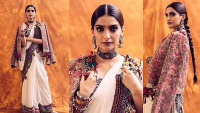 സാരിയിൽ പുതിയ ഫാഷൻ പരീക്ഷണവുമായി സോനം