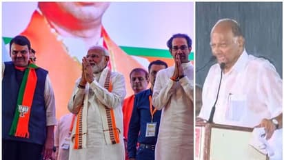 മഴയിൽ നനഞ്ഞ് തെറ്റ് സമ്മതിച്ച് പവാർ, മഹാരാഷ്ട്രയിൽ ആത്മവിശ്വാസത്തോടെ ബിജെപി