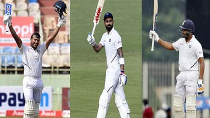 তিন ম্যাচে তিন জন ব্যাটসম্যানের ডাবল সেঞ্চুরি, নতুন নজির টিম ইন্ডিয়ার